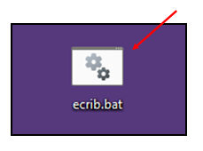 Doubleclick eCrib.bat